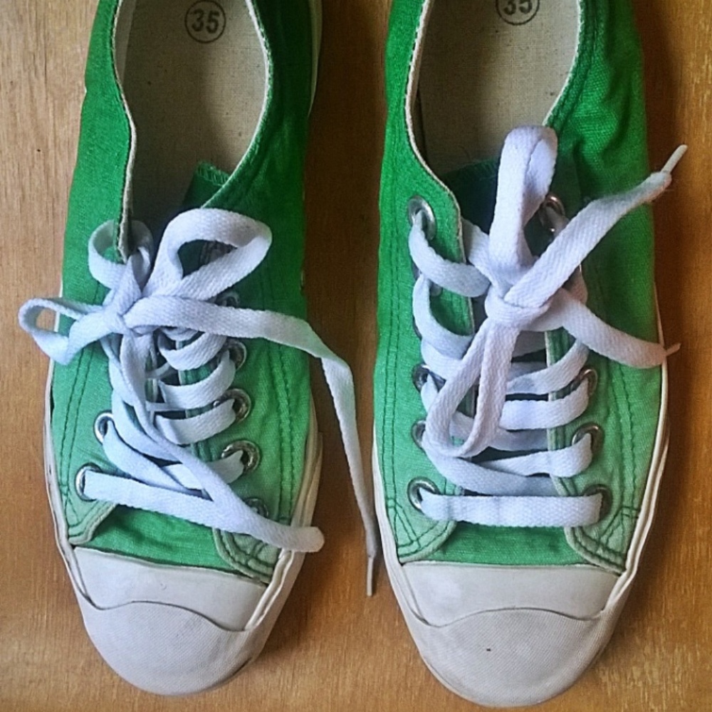 Green Ombre Canvas Shoes